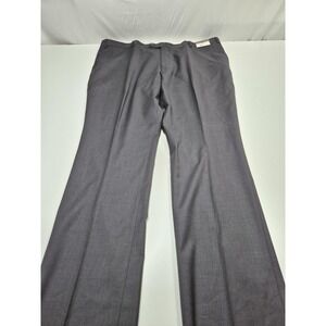 Prontomoda Suit Pants Mens 48x36 Charcoal Wool Super 140s Dress Unhemmed NWT